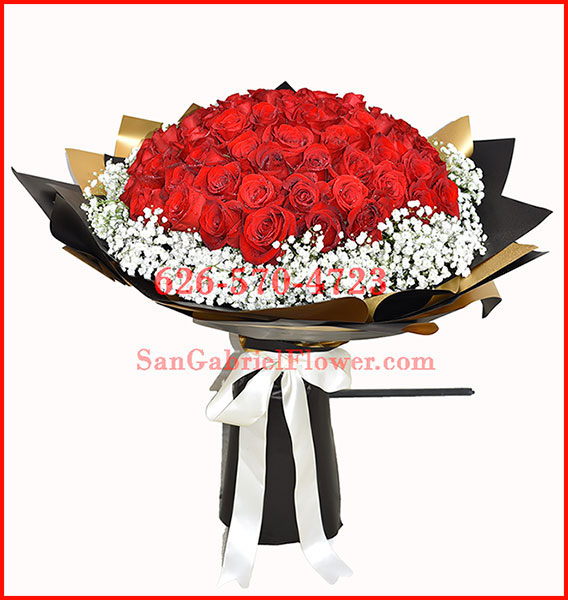 red rose bouquet